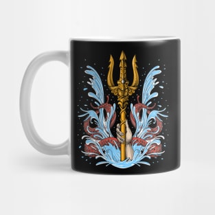 Greek Mythology God Poseidon Trident Mug